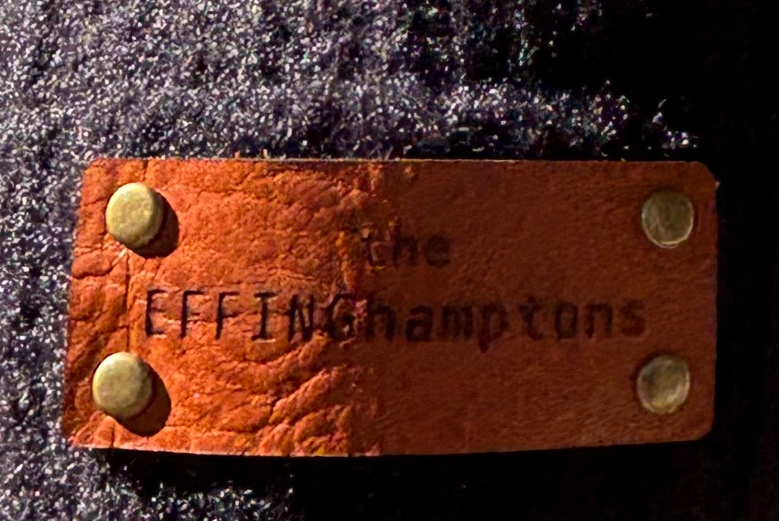 Beanie with EFFINGhamptons leather patch