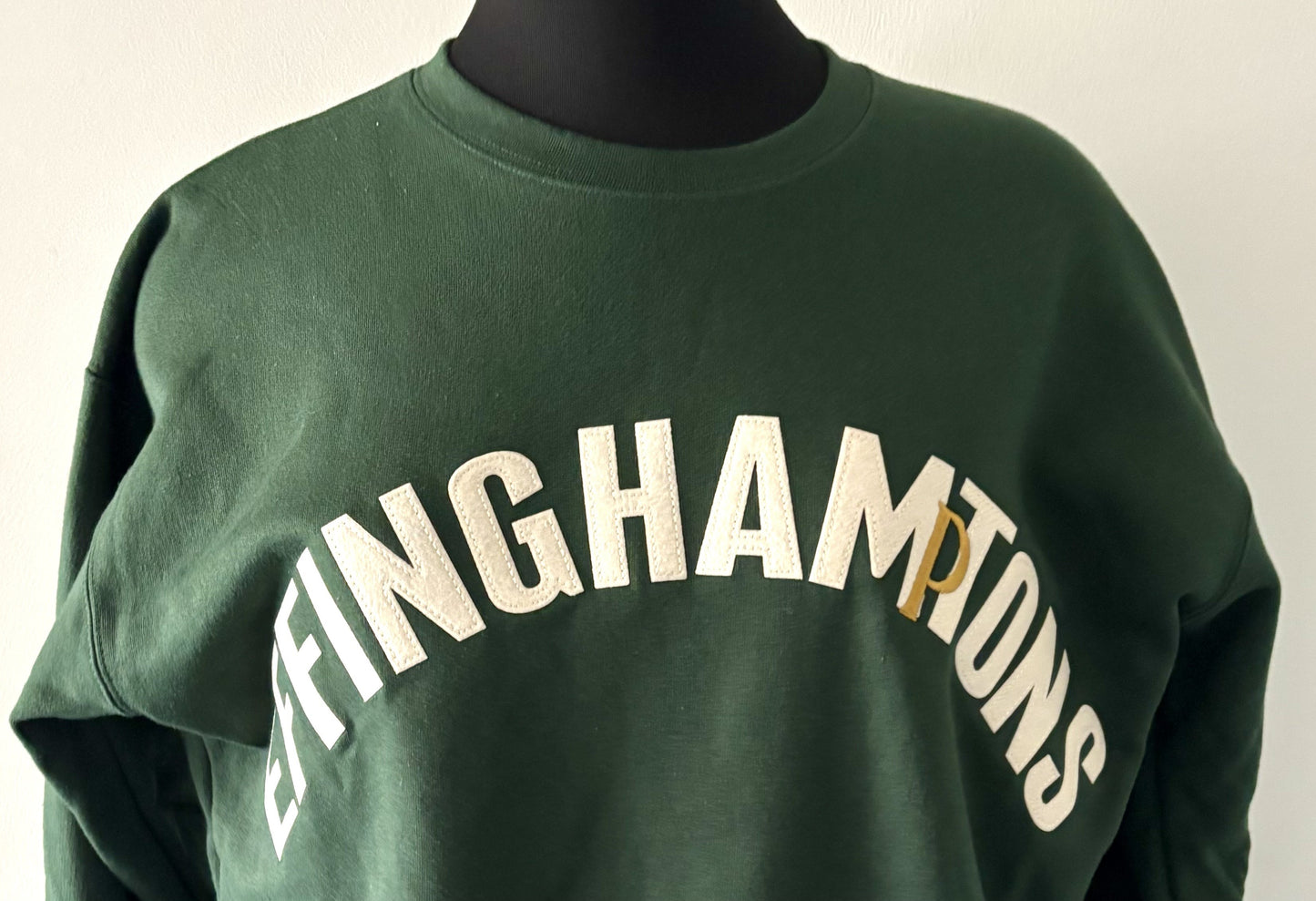 Effinghamptons Letterman Felt Crewneck Sweatshirt