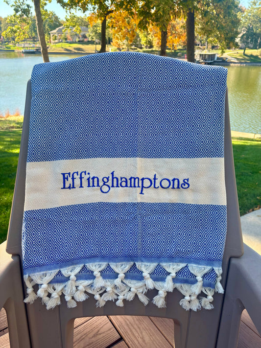 Effinghamptons beach towel blanket