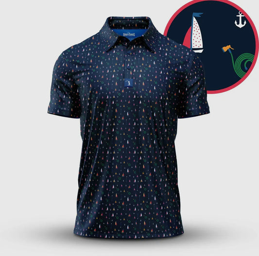 Bogey Bros/Effinghamptons Collab Boats and Hose Golf Polo
